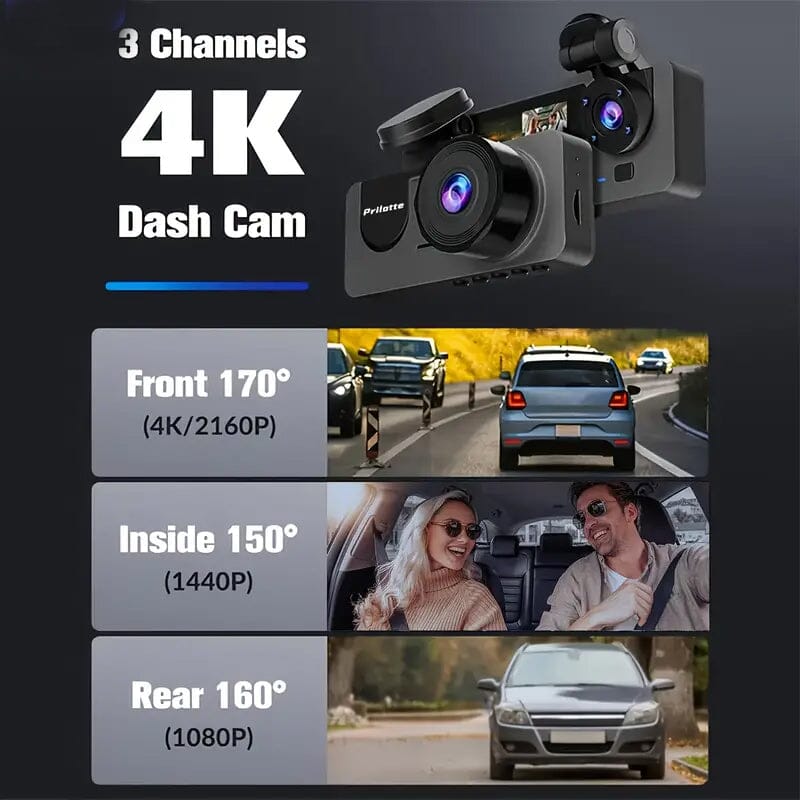 4K UHD Dash Camera for Cars with Free 32GB SD Card Automotive - DailySale