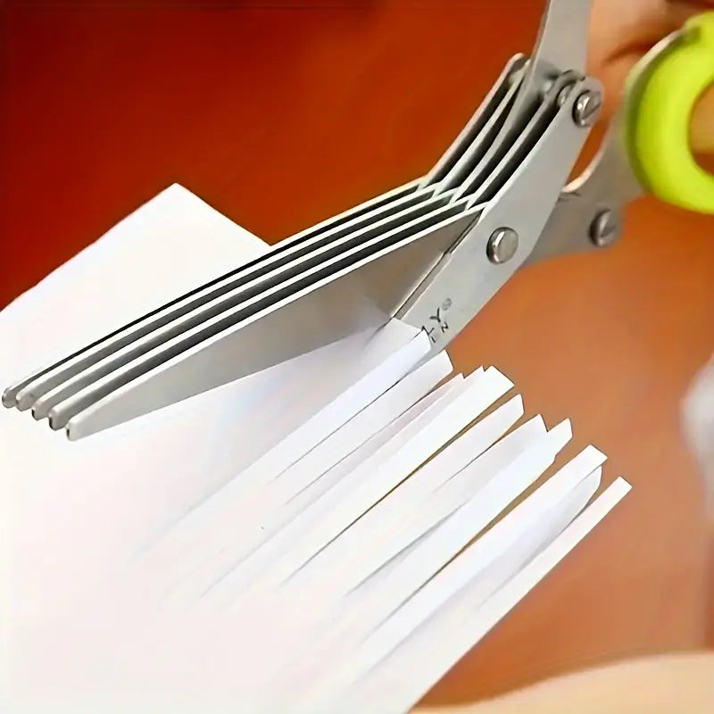 5-Blade Stainless Steel Herb Scissors Set - Versatile Kitchen Shears Kitchen Tools & Gadgets - DailySale