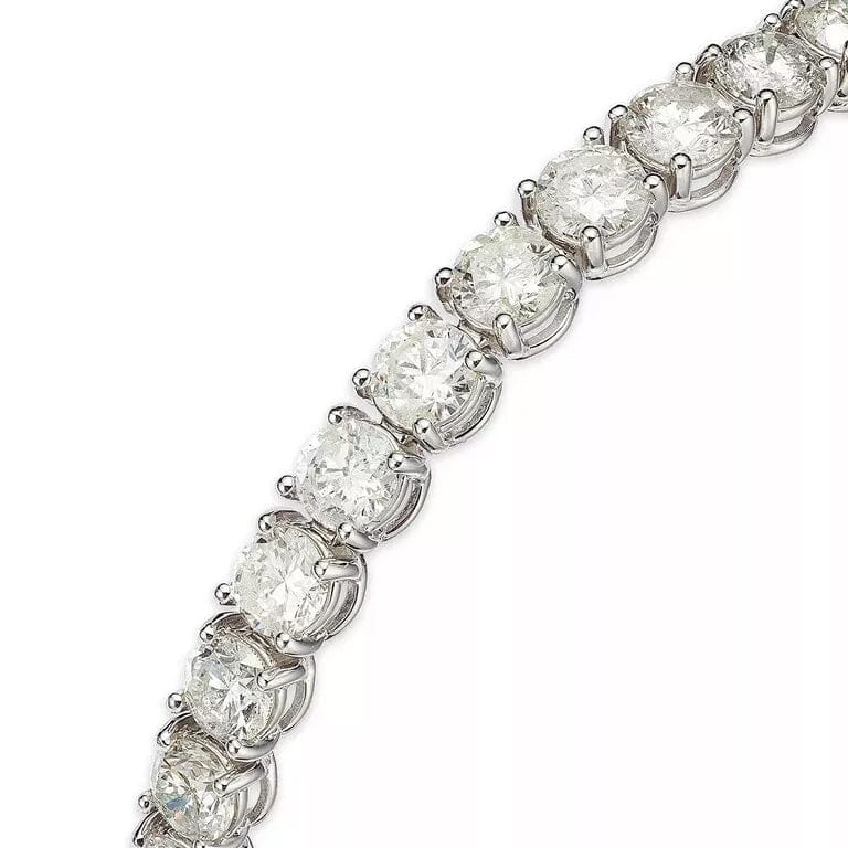 5 Cts Lab-Grown Round Brilliant Cut Diamonds Tennis Bracelet in 14K White Gold Bracelets - DailySale
