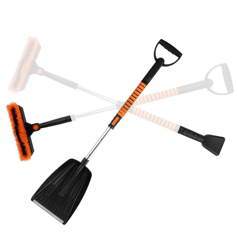 5-in-1 Detachable 180° Adjustable Ice Scraper Snow Shovel Sports & Outdoors - DailySale