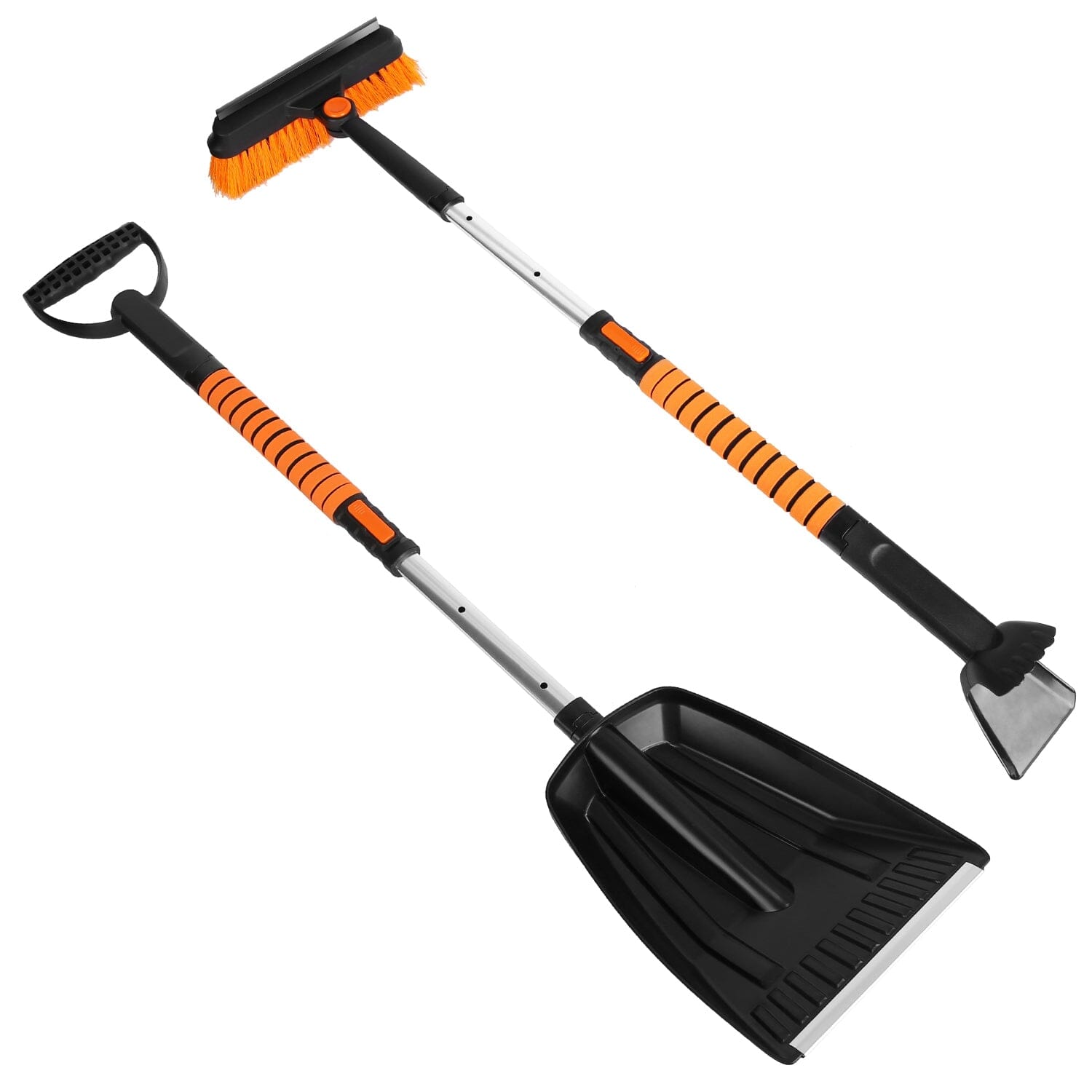 5-in-1 Detachable 180° Adjustable Ice Scraper Snow Shovel Sports & Outdoors - DailySale