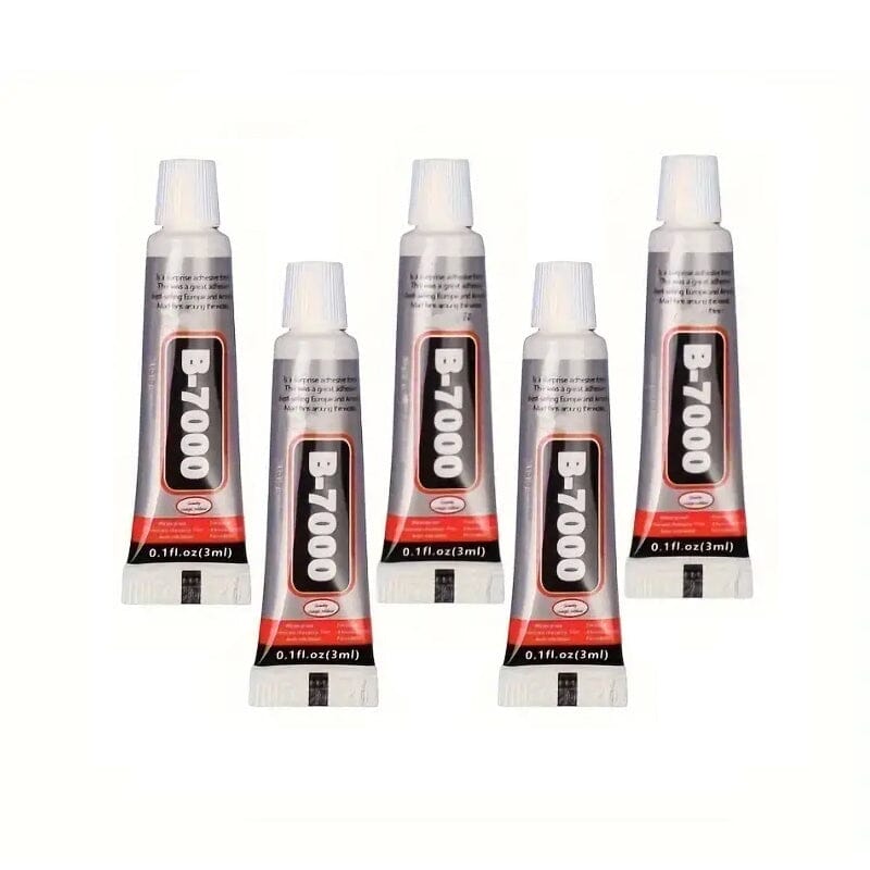 5-Pack: B-7000 Adhesive Glue for Jewelry, Plastic, Metal, Glass, Ceramic Arts & Crafts - DailySale