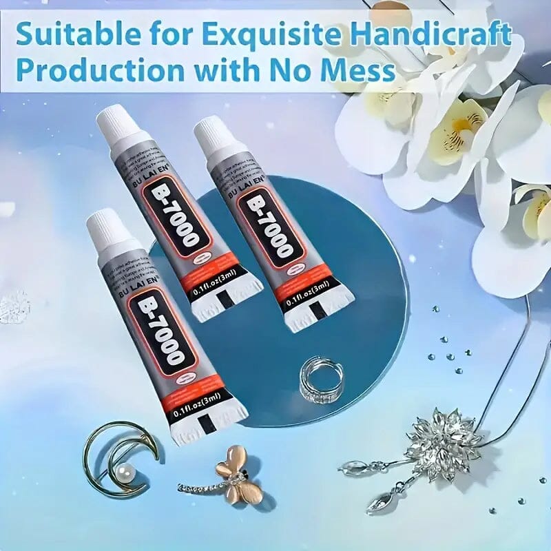 5-Pack: B-7000 Adhesive Glue for Jewelry, Plastic, Metal, Glass, Ceramic Arts & Crafts - DailySale