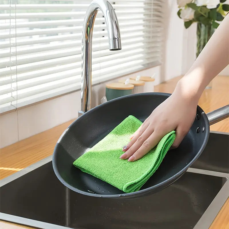 5-Pack: Household Cleaning Towel Set Non-Linting Cleaning Cloth Kitchen Tools & Gadgets - DailySale