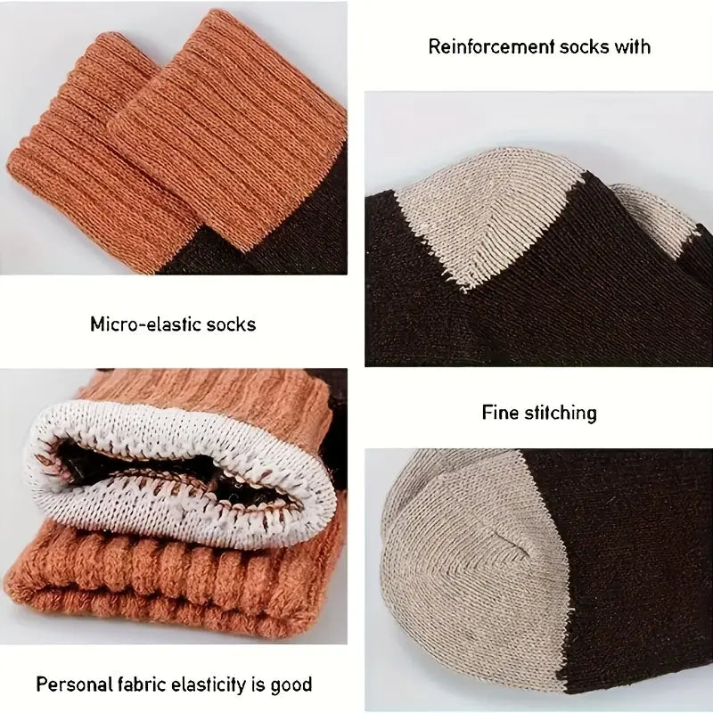 5-Pairs: Cold Resistant Thick Fuzzy Winter Socks Kids' Clothing - DailySale