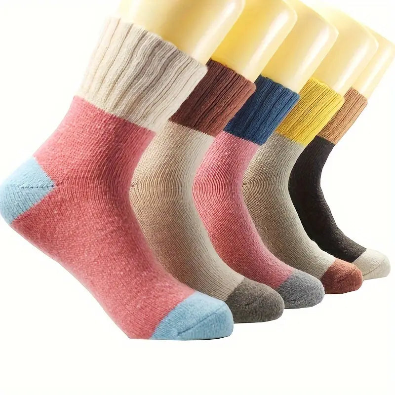 5-Pairs: Cold Resistant Thick Fuzzy Winter Socks Kids' Clothing - DailySale