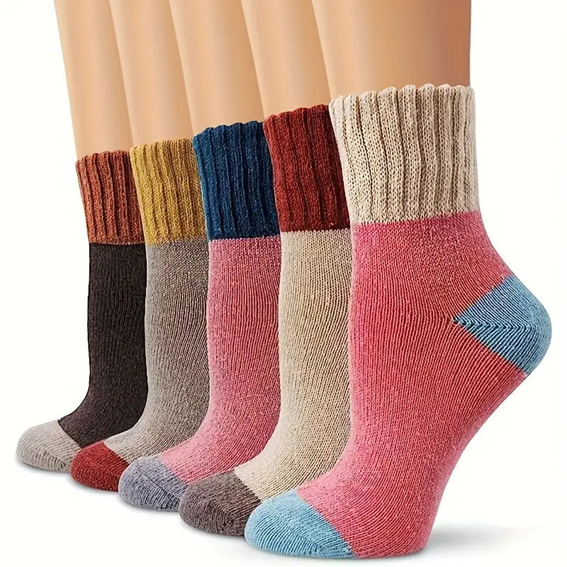 5-Pairs: Cold Resistant Thick Fuzzy Winter Socks Kids' Clothing - DailySale