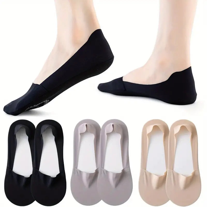 5-Pairs: Low Cut No Show Socks for Women - Invisible, Non Slip, Breathable, Moisture Wicking Women's Shoes & Accessories - DailySale