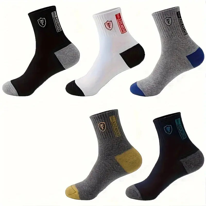 5-Pairs: Stylish Breathable Warm Crew Socks For Men Men's Shoes & Accessories - DailySale