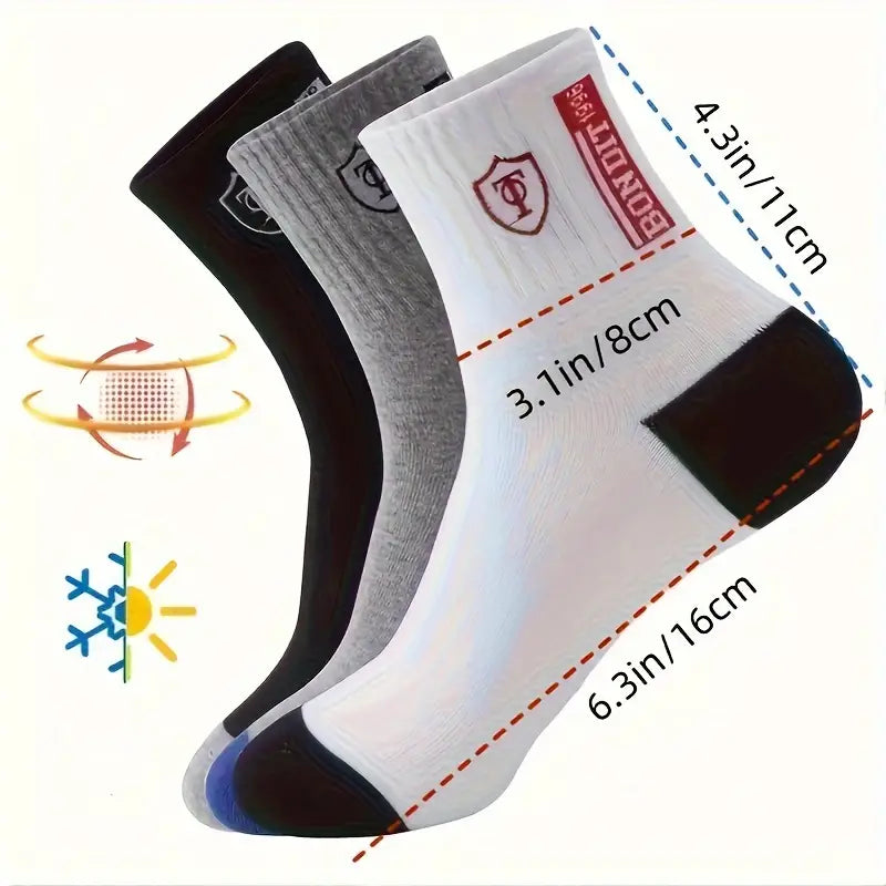 5-Pairs: Stylish Breathable Warm Crew Socks For Men Men's Shoes & Accessories - DailySale