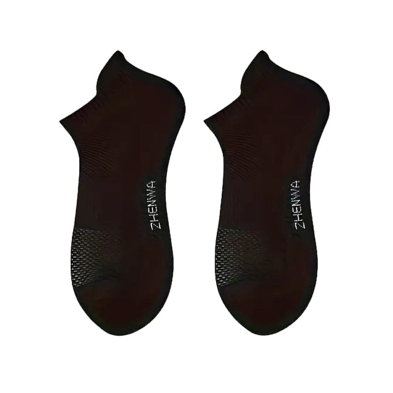 5-Pairs: Unisex Breathable Sports Ankle Socks Men's Shoes & Accessories Black - DailySale