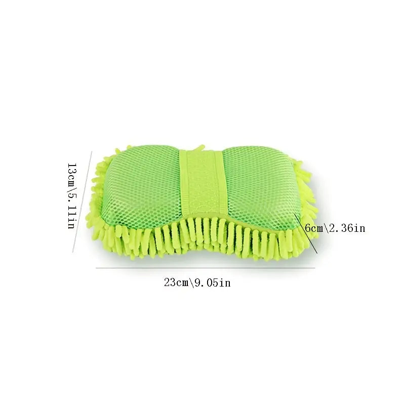 5-Pieces: Car Wash Mitt Chenille Microfiber Wash Sponge Scratch Free Automotive - DailySale