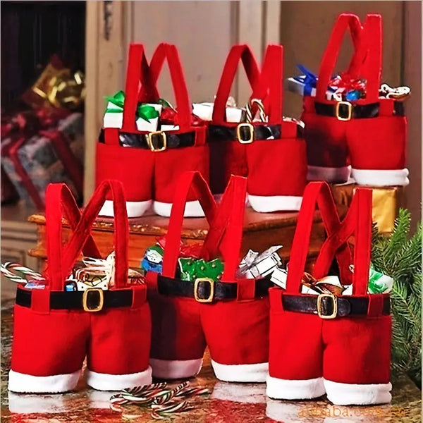 5-Pieces: Christmas Candy Gift Bag Holiday Decor & Apparel - DailySale