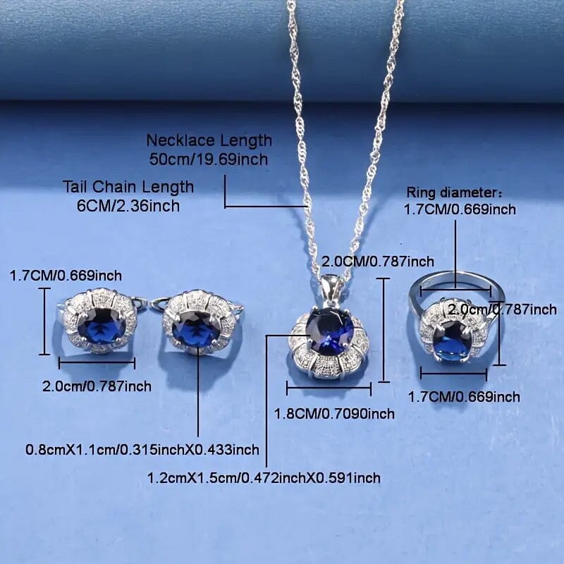 5-Pieces: Exquisite Jewelry Set for Women Necklaces - DailySale