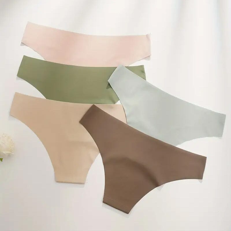 5-Pieces: Seamless Comfy Solid Panties Women's Lingerie - DailySale