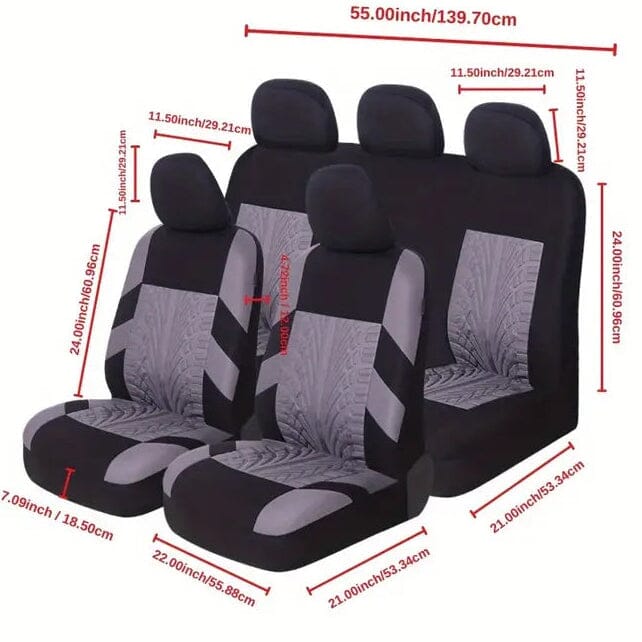 5 Seat Car Seat Covers Full Set Automotive - DailySale