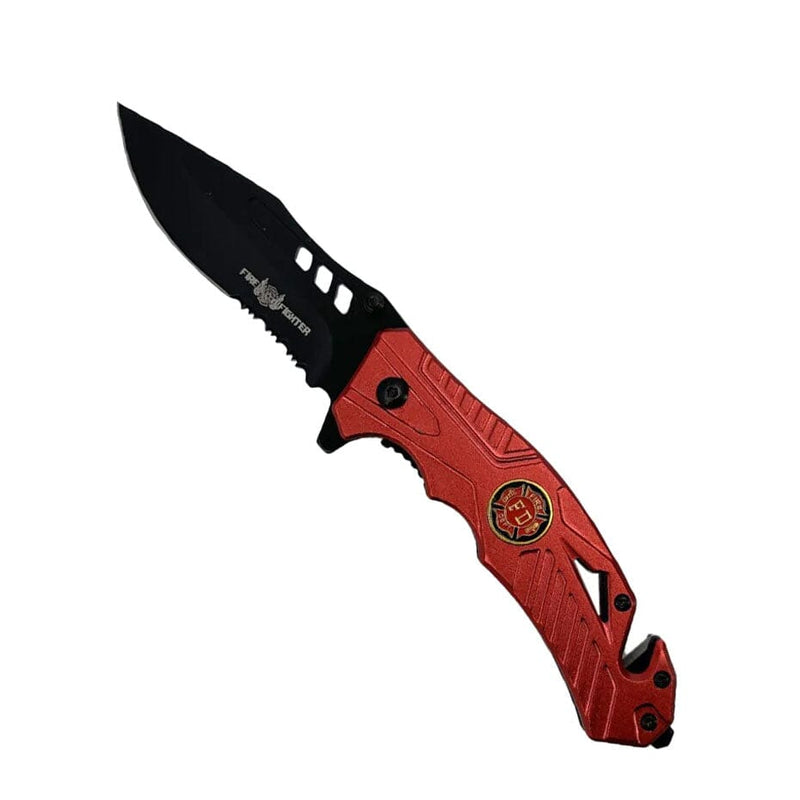 5" Spring Assisted Knife Tactical Fire Fighter - DailySale