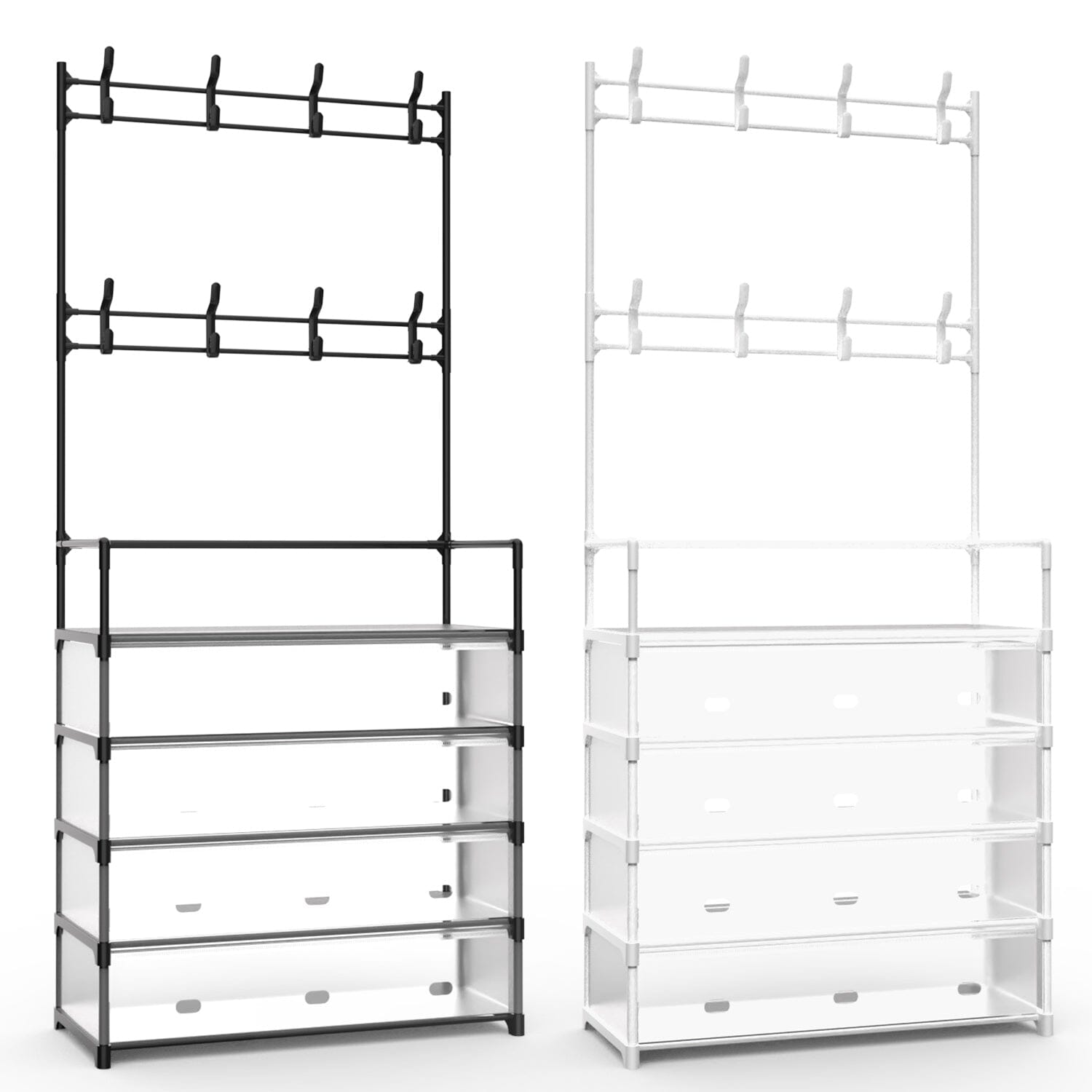 5-Tier Dustproof Entryway Hall Tree Coat and Shoe Rack Closet & Storage - DailySale