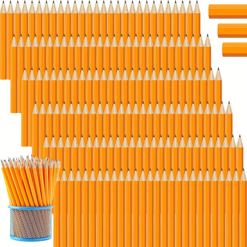 50-Pieces: 3.5" Hexagonal Golf Pencils - HB Yellow, Pre-Sharpened Arts & Crafts - DailySale