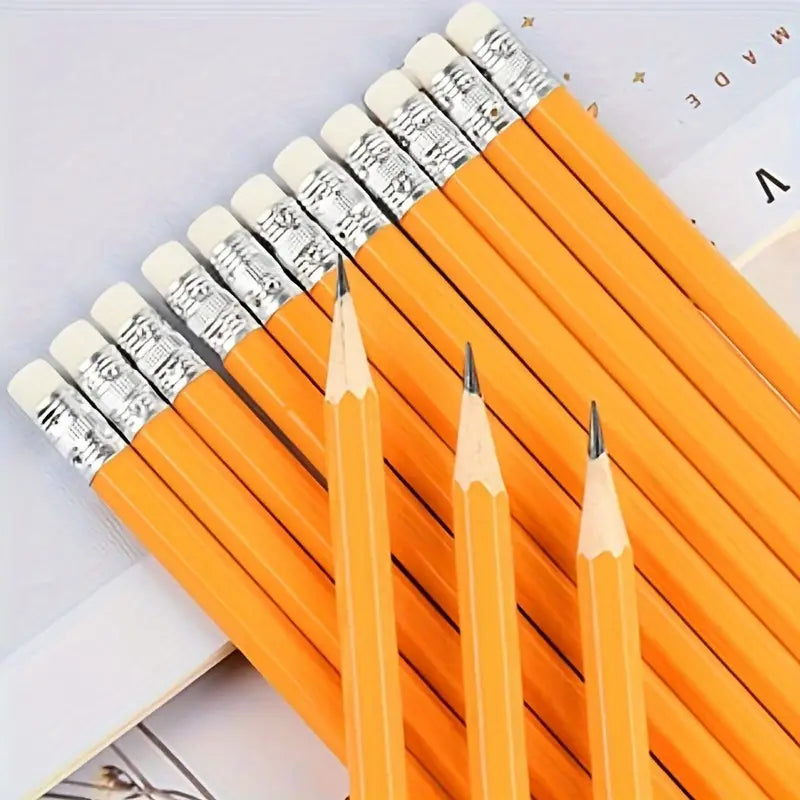 50-Pieces: 3.5" Hexagonal Golf Pencils - HB Yellow, Pre-Sharpened Arts & Crafts - DailySale