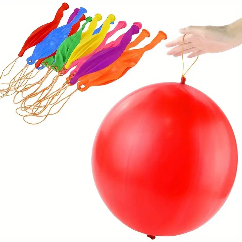 50-Pieces: Vibrant Punch Balloons Set - Heavy-Duty, Rubber-Banded, and Long-Lasting Holiday Decor & Apparel - DailySale