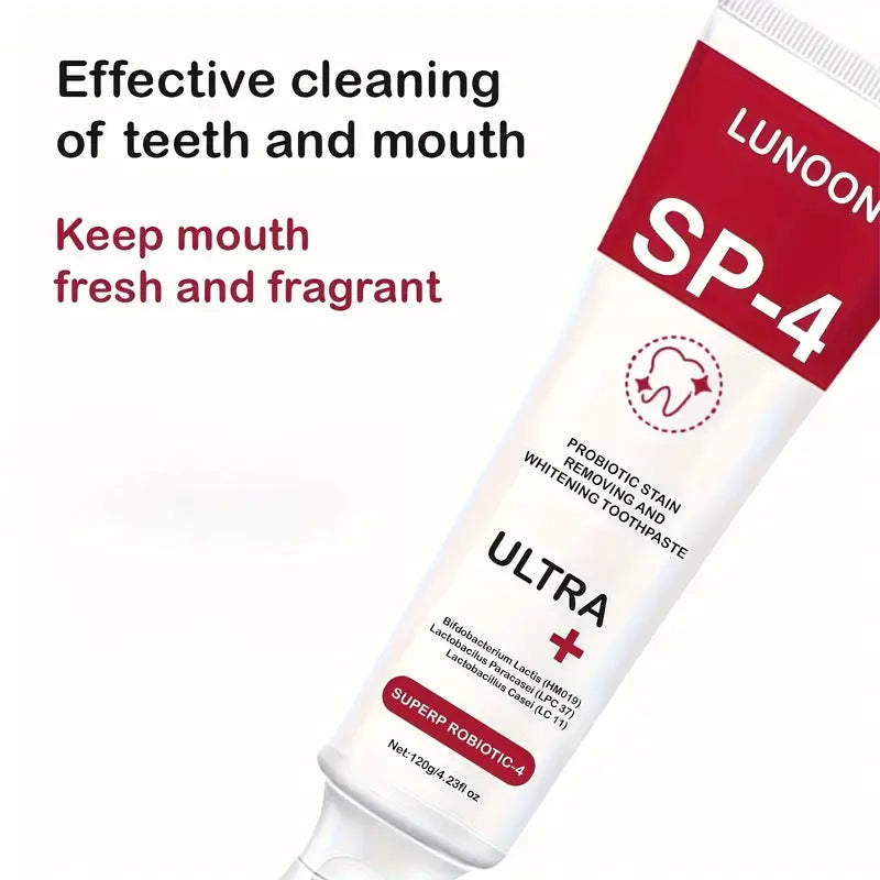 Natural Ingredients Ultra Probiotic Whitening Toothpaste for Fresh Breath Oral Care