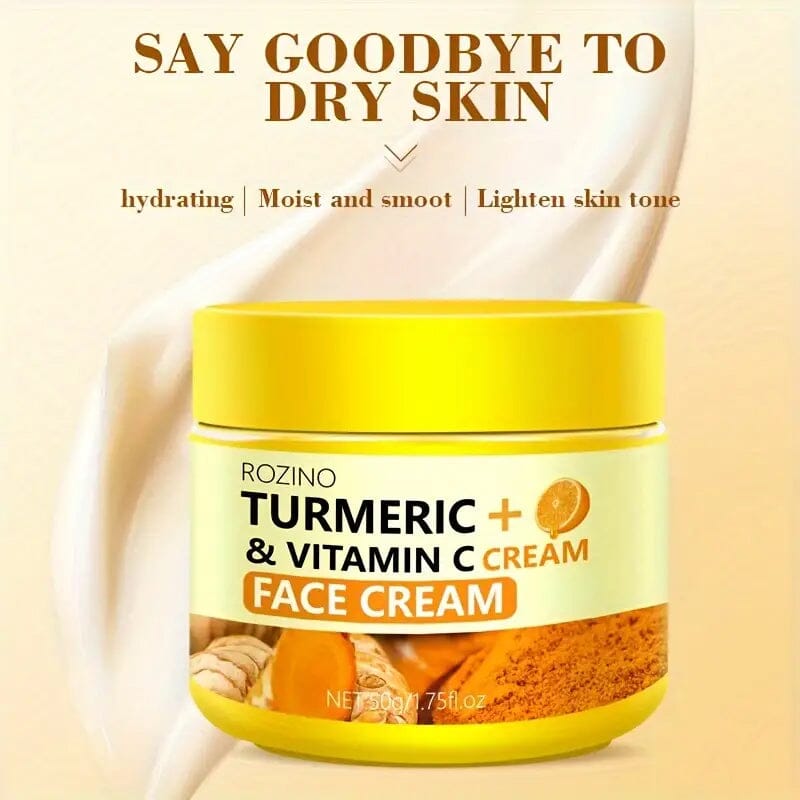 50g/1.75 Oz Turmeric + Vitamin C Face Cream with Hyaluronic Acid Beauty & Personal Care - DailySale