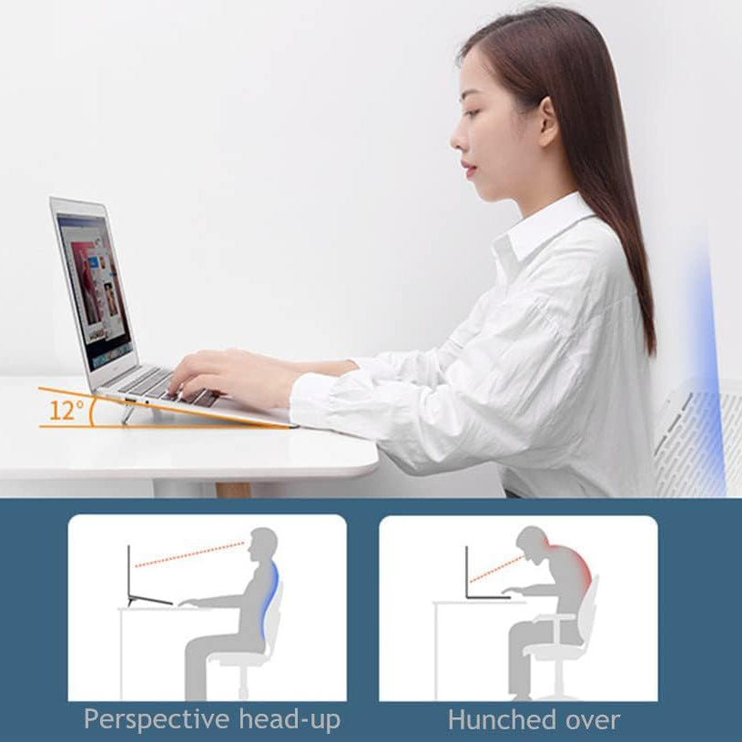 2-Pieces: Adjustable Invisible Notebook Computer Support Bracket