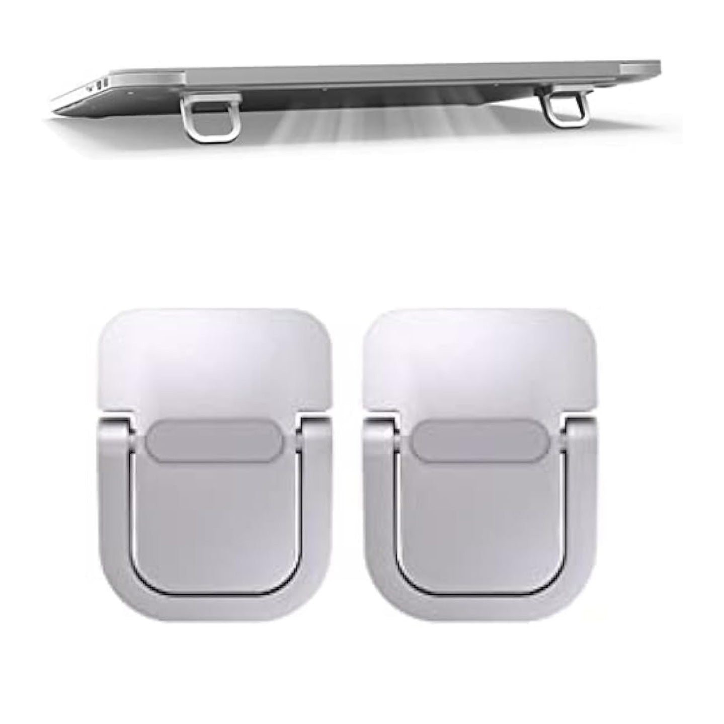 2-Pieces: Adjustable Invisible Notebook Computer Support Bracket