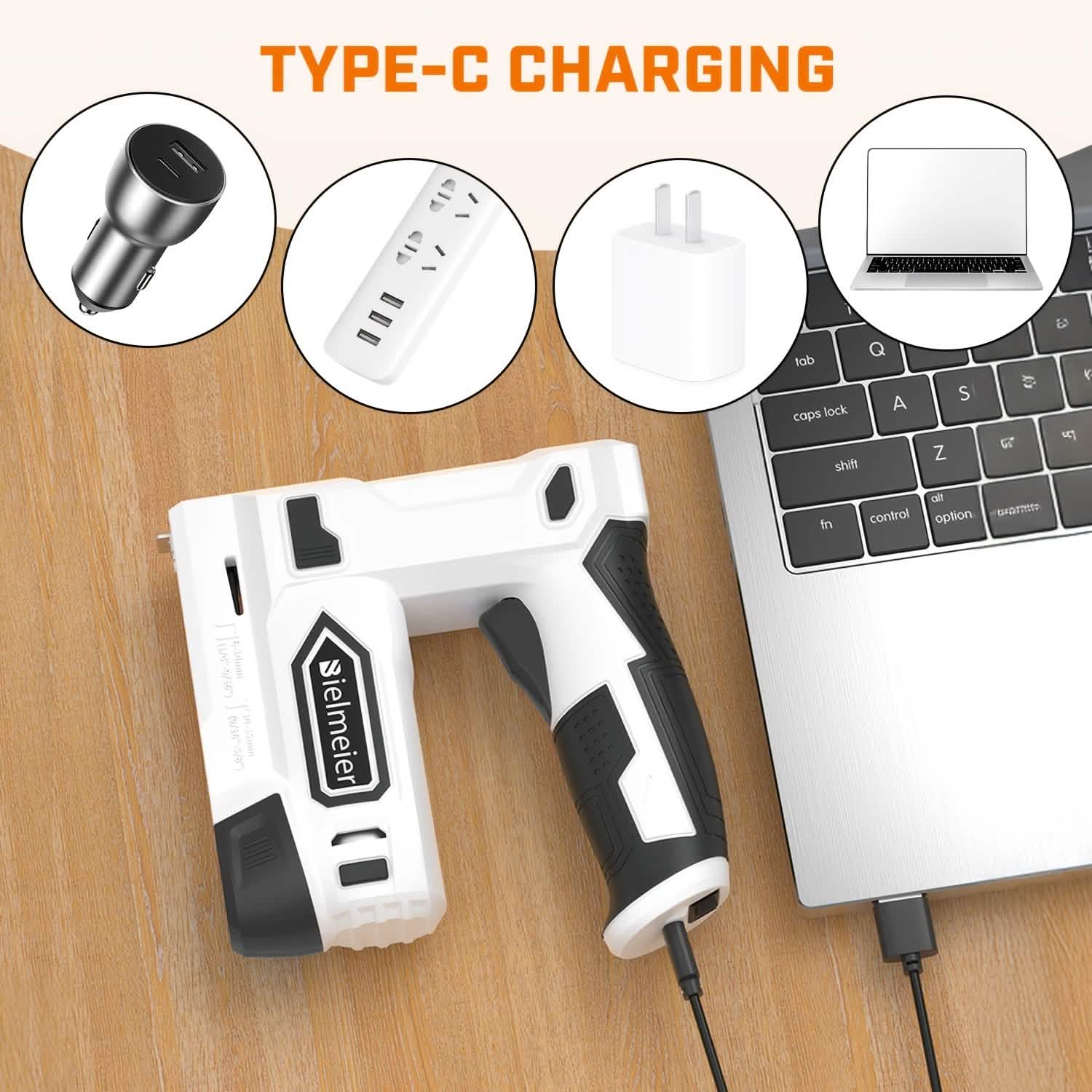 Bielmeier 20V Cordless 2-in-1 Stapler & Brad Nailer