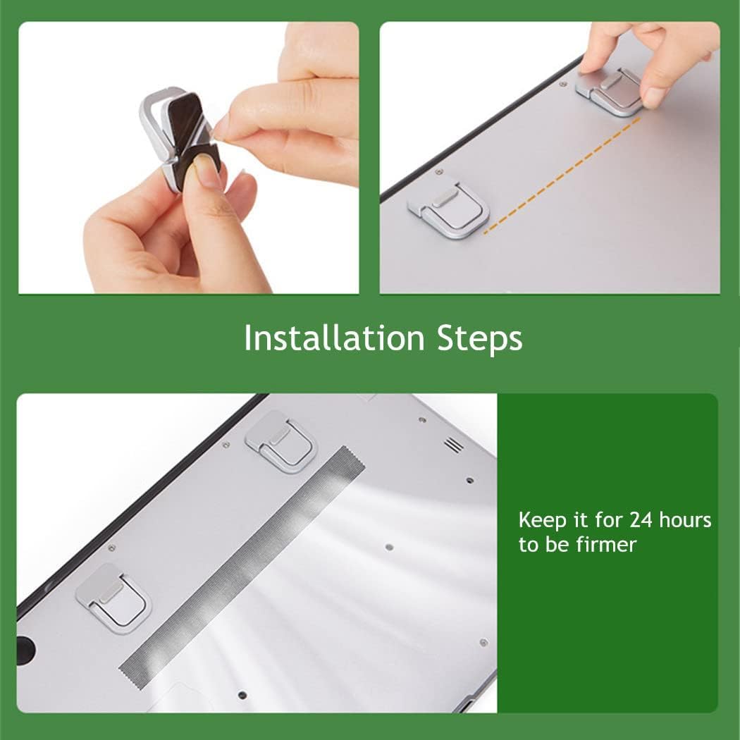 2-Pieces: Adjustable Invisible Notebook Computer Support Bracket