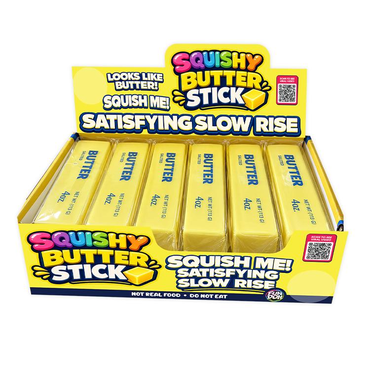 Fun Doh Butter Stick Slow Rise Squishy - Butter-Themed Sensory Stress Toy