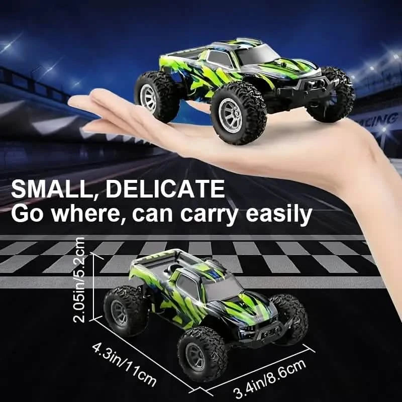 1:32 Scale RC Remote Control Car – 20 Km/h, 2.4GHz, Red & Green
