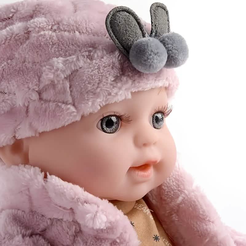 12" Pink Baby Doll – PVC Dress-Up Play Doll (Ages 3+)