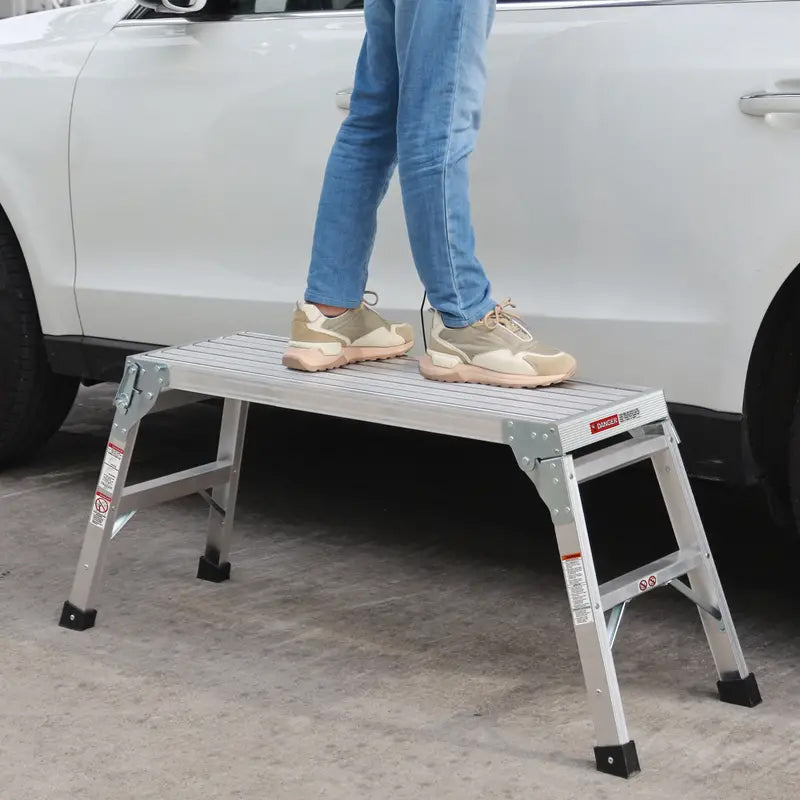 Portable Bench Folding Ladder Stool with Non-Slip Design