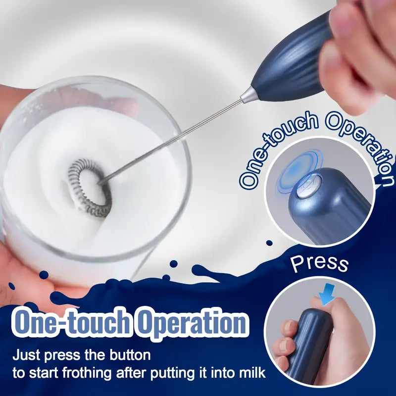 Portable Battery Operated Powerful Handheld Milk Frother