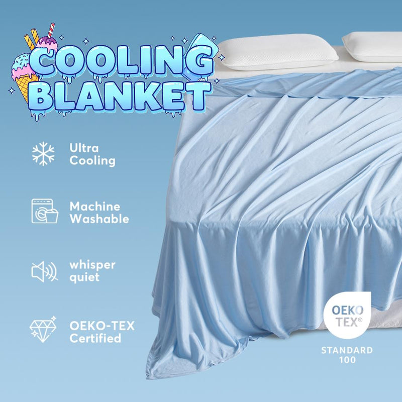 KASENTEX Summer Cooling Blanket, Silky Ultra Soft Breathable Bedding, Hypoallergenic All Season Lightweight Blankets