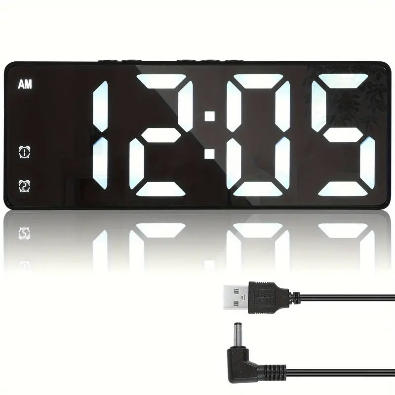 LED Digital Alarm Clock with Dual Alarms, Voice Control and more