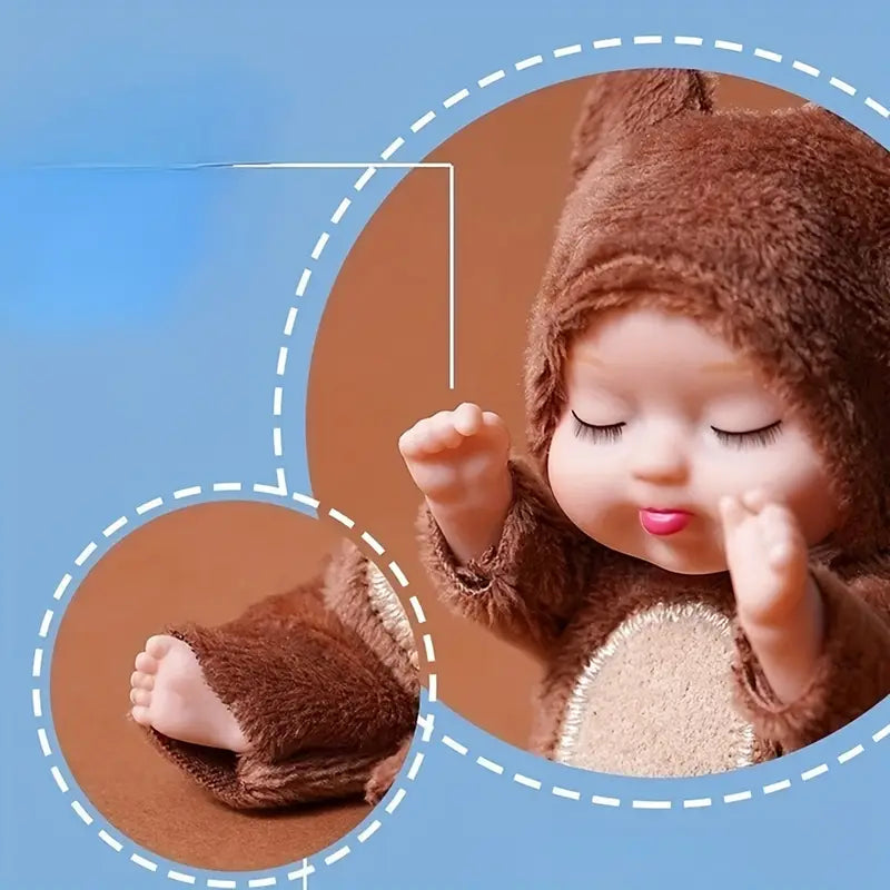 Adorable 4.3" Reborn Doll - Mini Cute Sleeping Youngsters Series