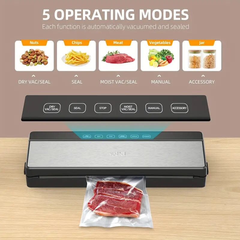 6-in-1 Automatic Food Saver Vacuum Sealer Machine Kitchen Appliances - DailySale