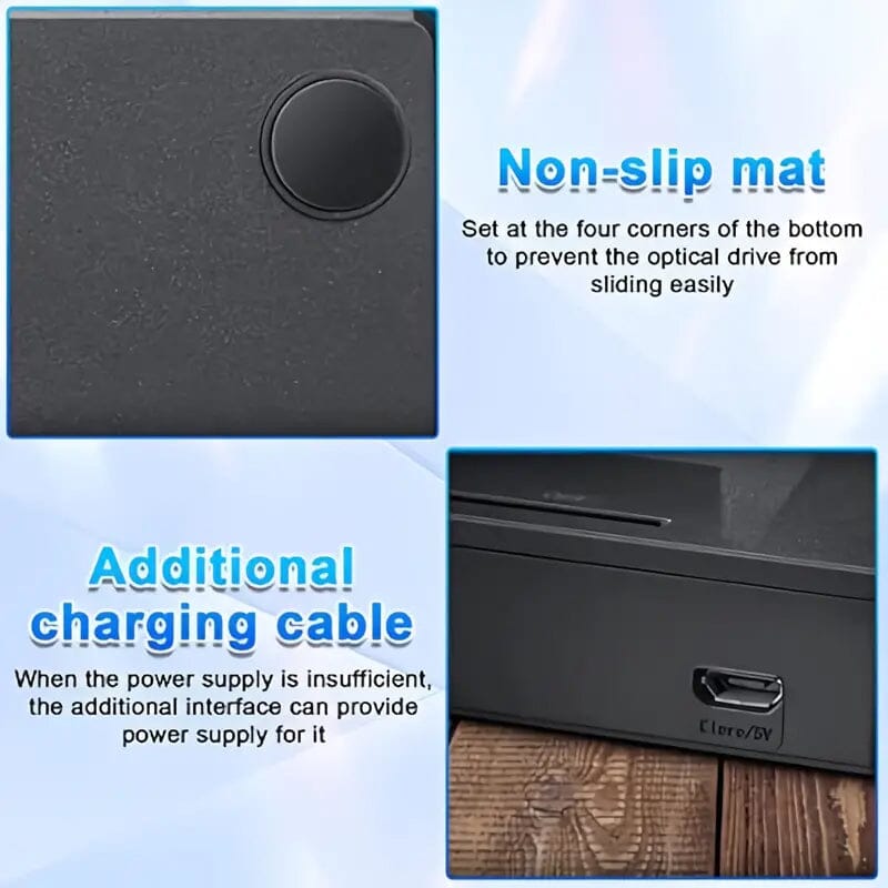 6-in-1 Portable USB 3.0 Ultra-Thin External DVD Recorder Drive Computer Accessories - DailySale