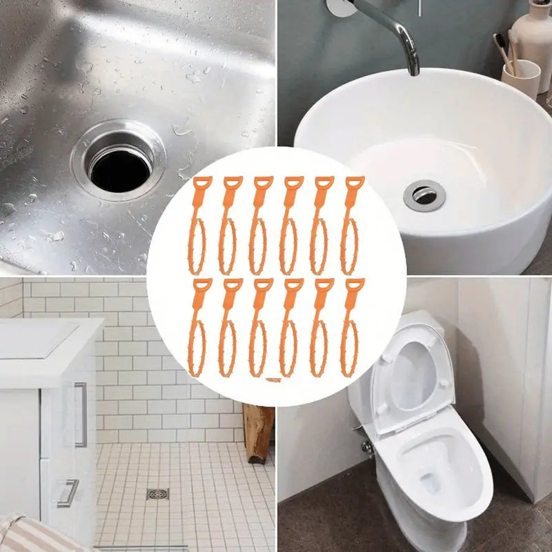 6-Pack: 19.6-inch Flexible Basic Drain Plug Remover Bath - DailySale