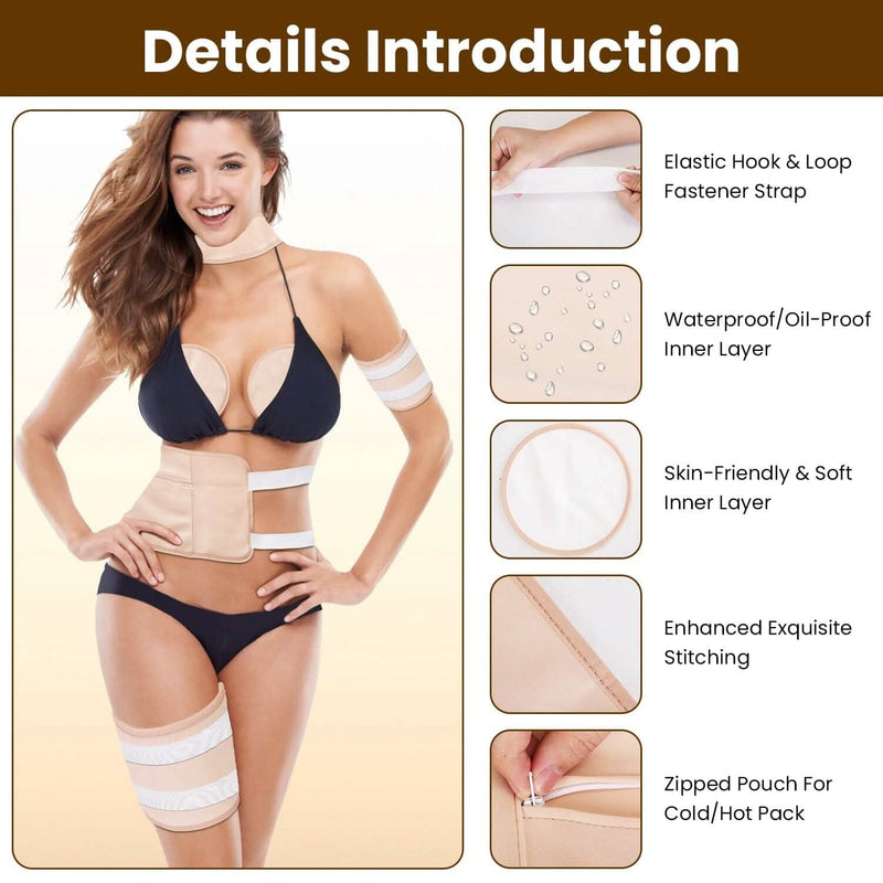 6-Pack: Castor Oil Wrap Set Wellness - DailySale