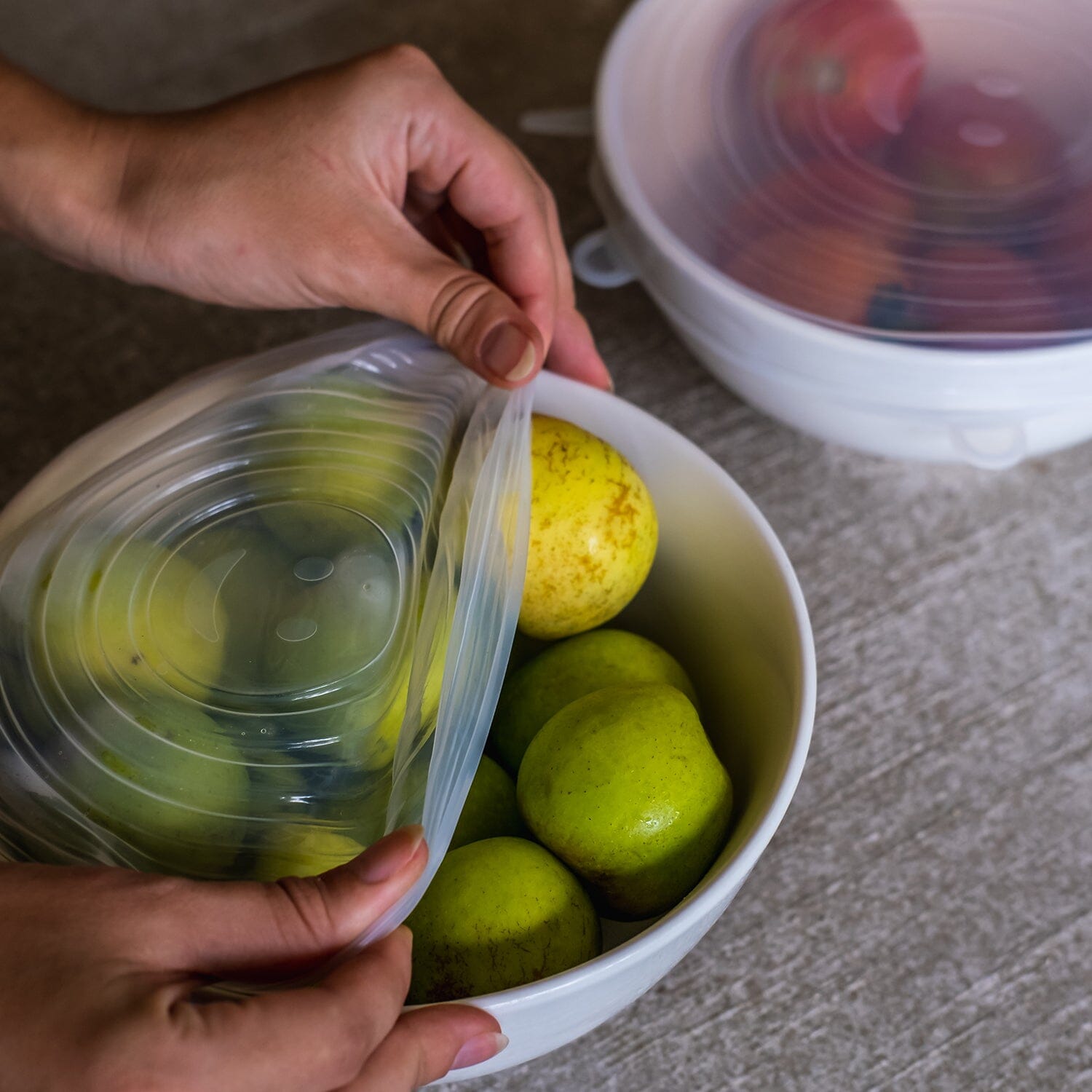 6-Pack: Reusable Silicone Stretch Container Lids Covers for Food Storage - Fit Most Containers Kitchen Tools & Gadgets - DailySale