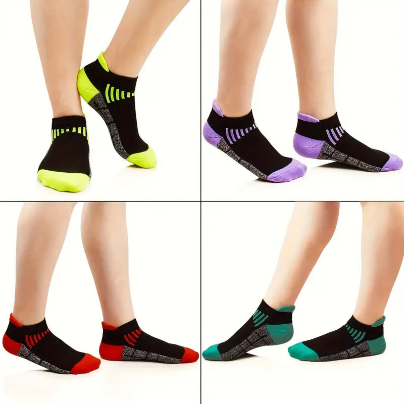 6-Pairs: Low Cut Cushioned Breathable Ankle Socks For Running Cycling Hiking Women's Shoes & Accessories - DailySale