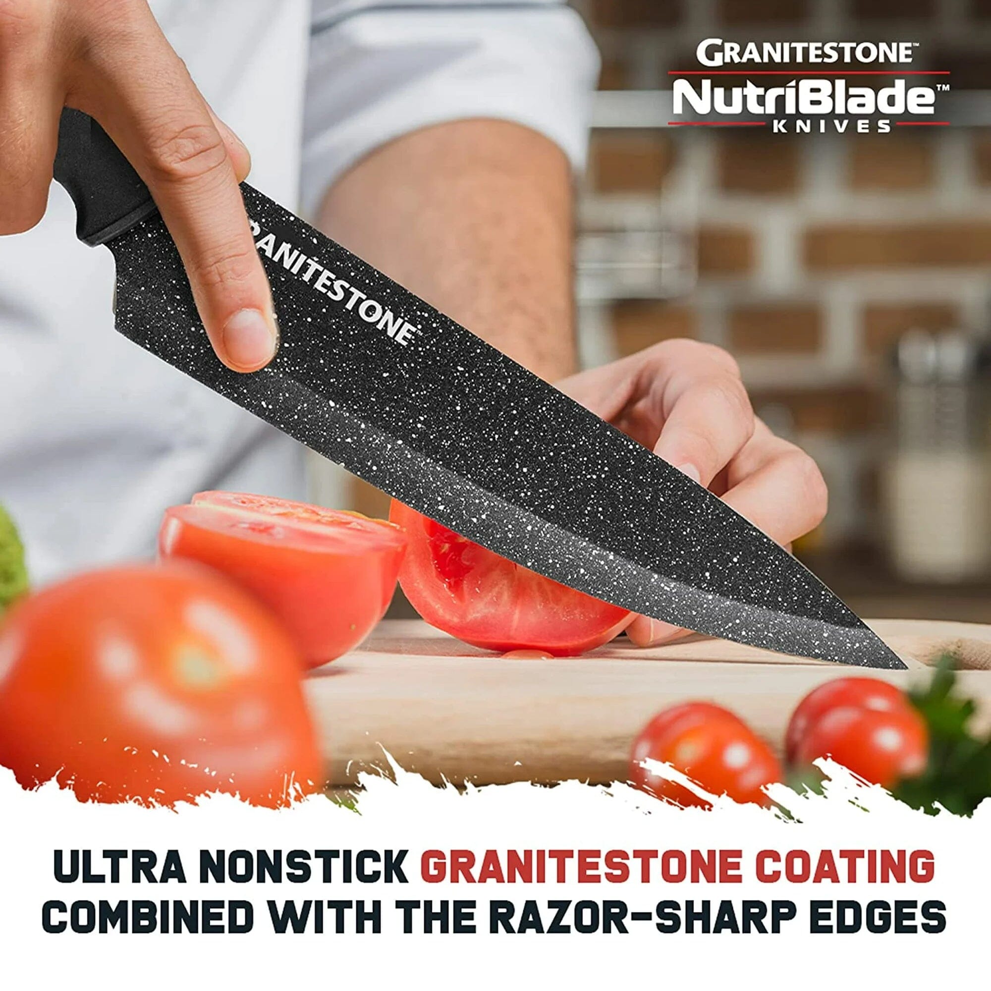 6-Piece: Granitestone Nutriblade Knives Set Kitchen Tools & Gadgets - DailySale