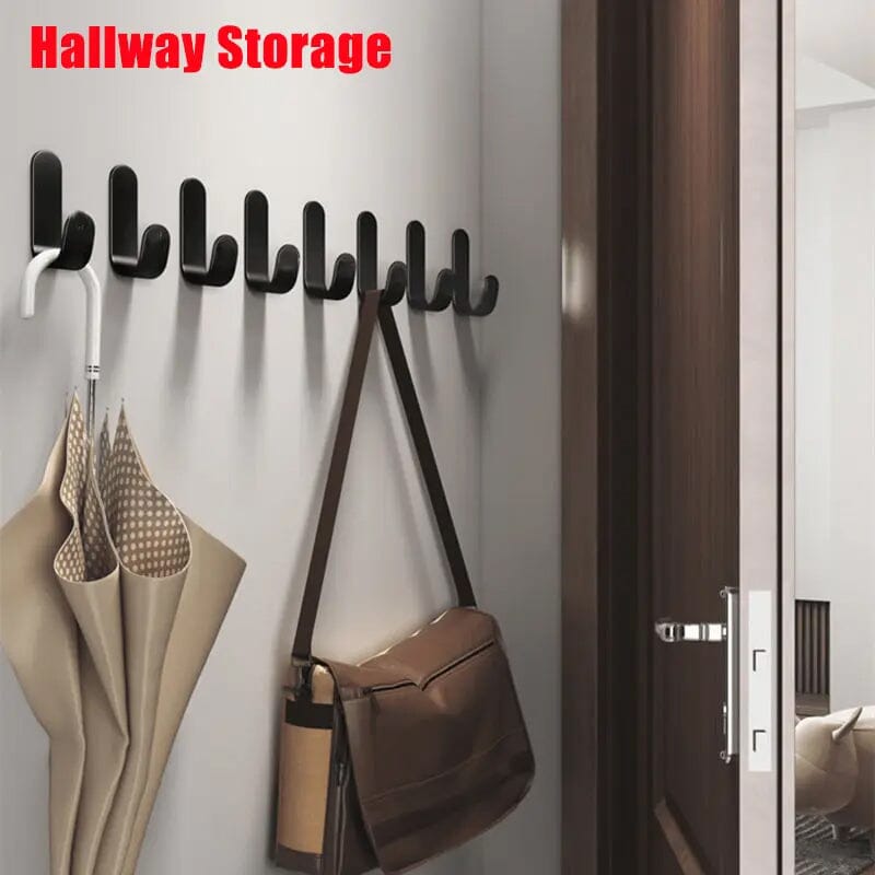 6-Pieces: Easy Install J-Shaped Hooks Closet & Storage - DailySale