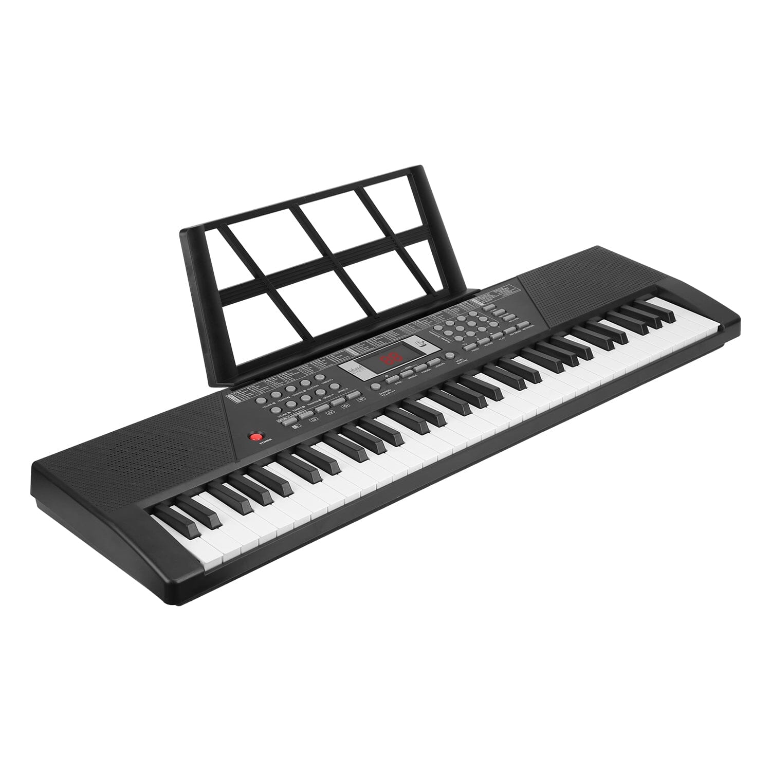 61 Keys Digital Music Keyboard Electronic Piano Toys & Games Black Standard - DailySale