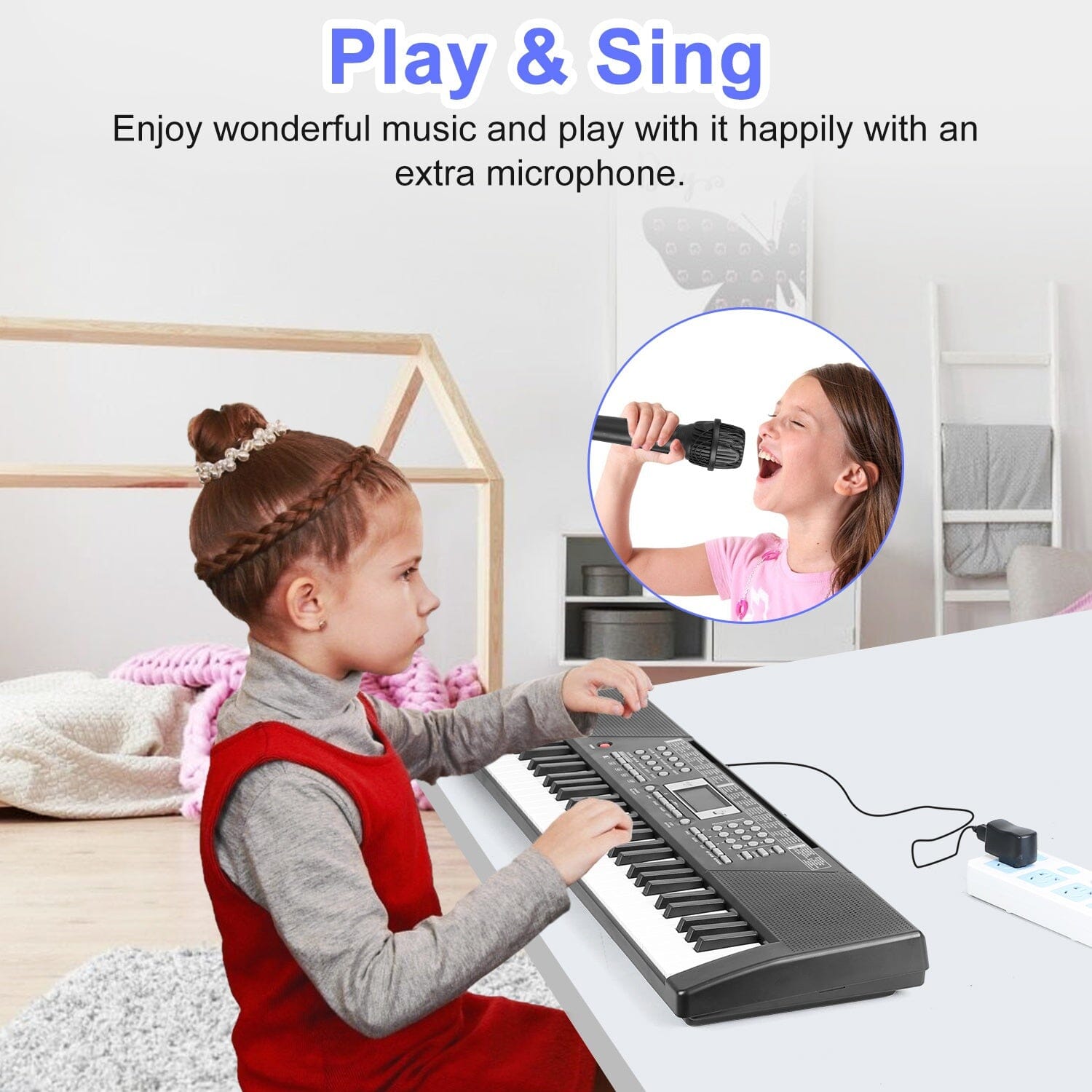 61 Keys Digital Music Keyboard Electronic Piano Toys & Games - DailySale