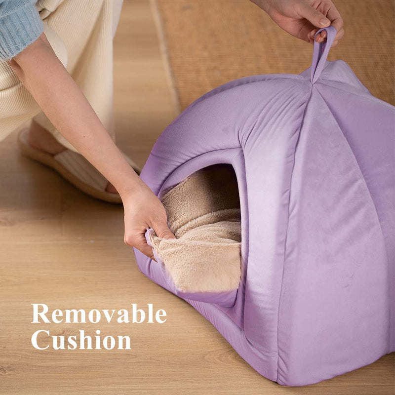 Kasentex Cat Bed, Lovely Tent with Removable Washable Pillow Cushion